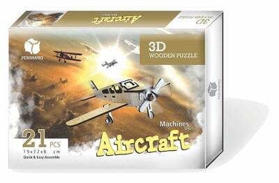 Aircraft 3D Wooden Puzzle