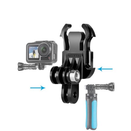 Aksiyon Kameraları İçin Dikey ve Yatay Bağlantı İçin J-Hook Adaptör ( GoPro - DJI - Insta360 - Sjcam - Vantop ) - Thumbnail