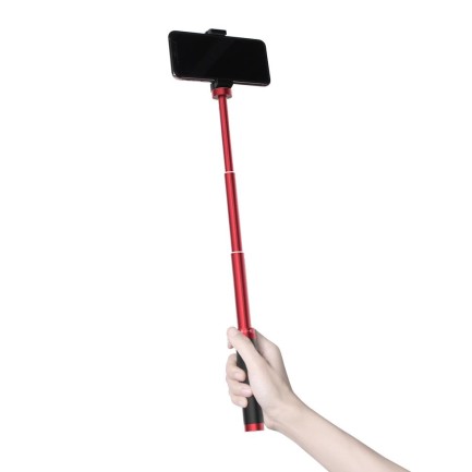 Aksiyon Kameraları ve Telefon Gimballeri İçin Extension Rod Uzatma Çubuğu Dayanıklı Alüminyum Alaşım 14.8 - 66 cm Kırmızı - Thumbnail