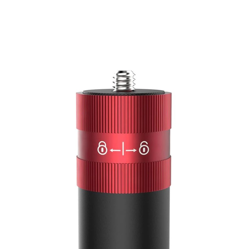 Aksiyon Kameraları ve Telefon Gimballeri İçin Extension Rod Uzatma Çubuğu Dayanıklı Alüminyum Alaşım 14.8 - 66 cm Kırmızı
