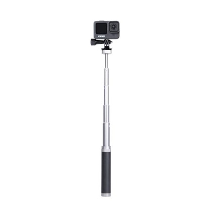 Aksiyon Kameraları ve Telefon Gimballeri İçin Extension Rod Uzatma Çubuğu Dayanıklı Alüminyum Alaşım 14.8 - 66 cm Titanyum - Thumbnail