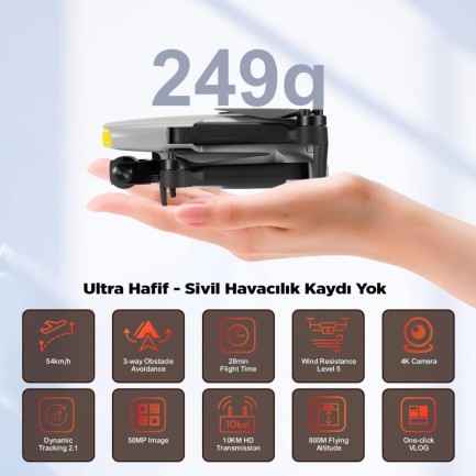 Autel EVO Nano+ Plus Premium Bundle Gray Kameralı Drone Seti - Thumbnail