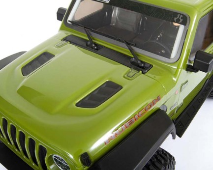 Axial 1/6 SCX6 Jeep JLU Wrangler 4X4 4WD Elektrikli Rc Model Araba Offroad Arazi Rock Crawler RTR w/DX3 Radio & Smart ESC Yeşil - Thumbnail