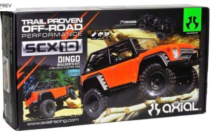 Axial SCX10 Dingo 1/10 Kit - Elektrikli Rc Model Araba Rock Crawler Offroad ( Demonte Kurulum Gereklidir - Elektronik Aksamlar Dahil Değildir ) - Thumbnail