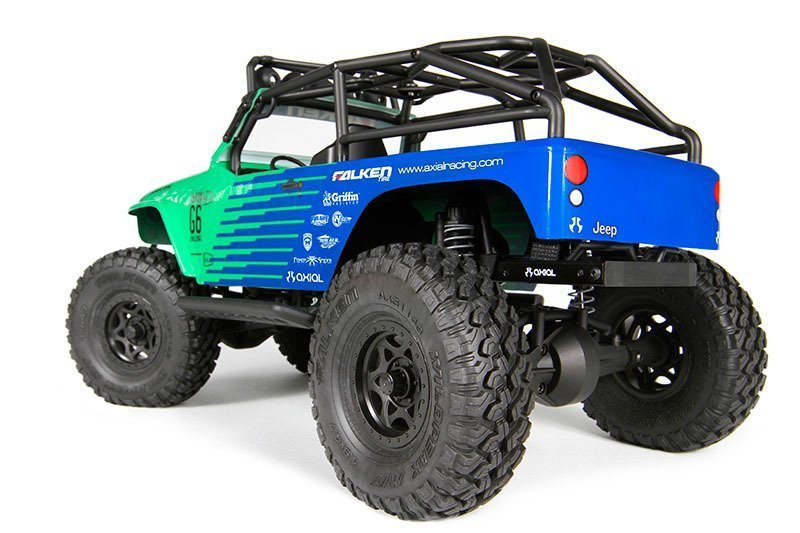 Axial SCX10 Wrangler G6 Falken Edition 1/10 RTR- Uzaktan Kumandalı Elektrikli Model Araba Crawler Yeşil