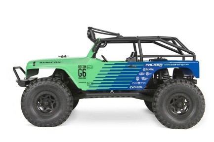 Axial SCX10 Wrangler G6 Falken Edition 1/10 RTR- Uzaktan Kumandalı Elektrikli Model Araba Crawler Yeşil - Thumbnail