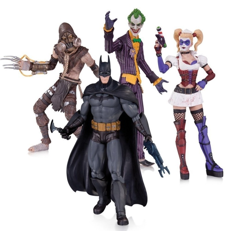 Batman Arkham Asylum 4 Pack Action Figure Set