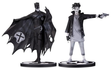 Batman & Joker Black & White Gerard Way Statue Set - Thumbnail