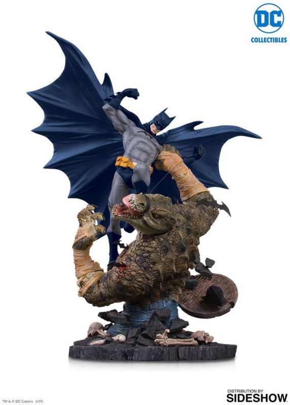 Batman VS Killer Croc Statue Mini Battle Statue