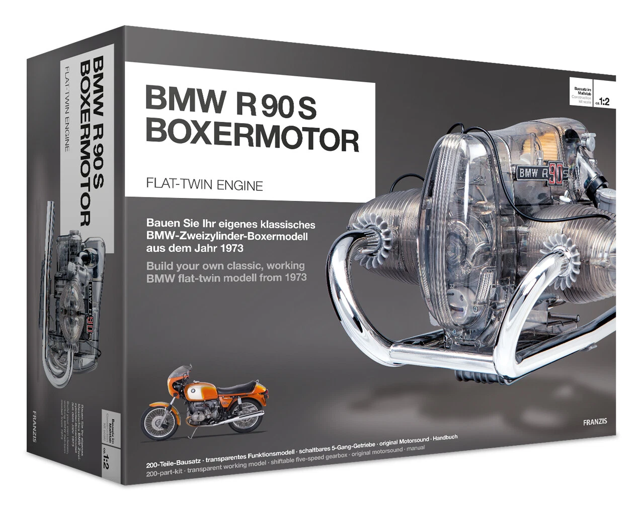 BMW R 90 S Boxer Motor Model Kiti - Thumbnail