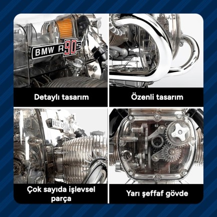 BMW R 90 S Boxer Motor Model Kiti - Thumbnail