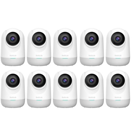 Botslab 360 - Botslab 360+ C211 2K Pro Large Bundle WiFi 360° Akıllı Güvenlik Kamerası Bebek Monitörü Evcil Hayvan Kamerası İç Mekan Kamerası IP Kamera 10'Lu Paket (Distribütör Garantili)
