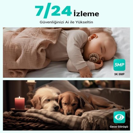 Botslab 360+ C221 Pro 3K 360° Akıllı Güvenlik Kamerası Bebek Monitörü Evcil Hayvan Kamerası İç Mekan Kamerası IP Kamera Yeni Versiyon (Distribütör Garantili) - Thumbnail