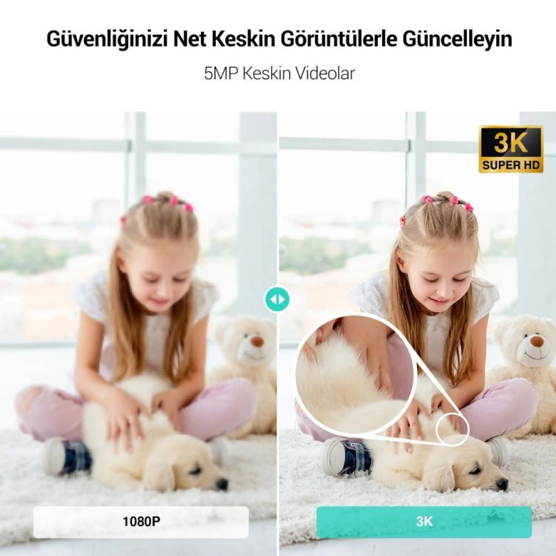 Botslab 360+ C221 Pro 3K 360° Akıllı Güvenlik Kamerası Bebek Monitörü Evcil Hayvan Kamerası İç Mekan Kamerası IP Kamera Yeni Versiyon (Distribütör Garantili)