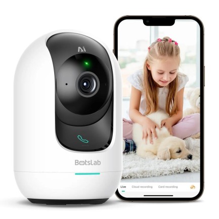 Botslab - Botslab 360+ C221 Pro 3K 360° Akıllı Güvenlik Kamerası Bebek Monitörü Evcil Hayvan Kamerası İç Mekan Kamerası IP Kamera Yeni Versiyon (Distribütör Garantili)