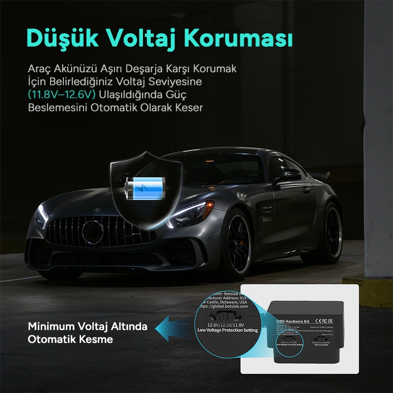 Botslab OBD Hardwire Kit USB-C