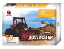 PERSHANG - Bulldozer 3D Wooden Puzzle