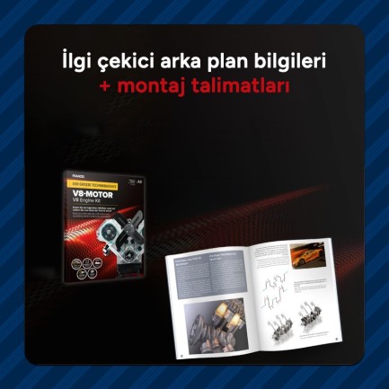 Büyük V8 Motor Teknik Yapım Seti - Thumbnail