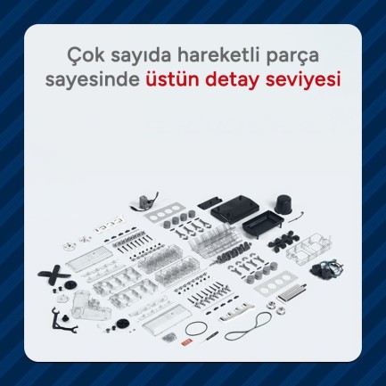 Büyük V8 Motor Teknik Yapım Seti - Thumbnail