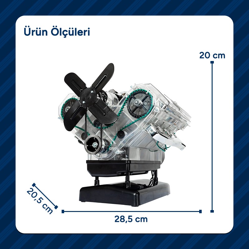 Büyük V8 Motor Teknik Yapım Seti