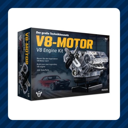 Büyük V8 Motor Teknik Yapım Seti - Thumbnail