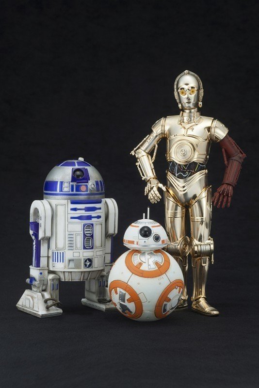 C-3PO & R2-D2 and BB-8 Art Fx Statue