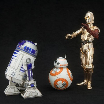 C-3PO & R2-D2 and BB-8 Art Fx Statue - Thumbnail