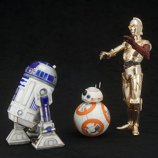 C-3PO & R2-D2 and BB-8 Art Fx Statue