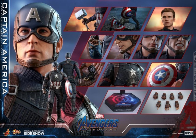 Hot Toys Captain America Avengers Endgame Sixth Scale Figure MMS536