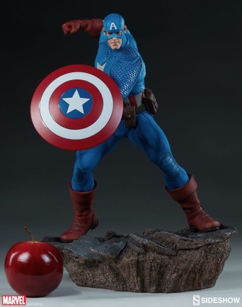 Captain America Statue by Sideshow Collectibles Avengers Assemble - Thumbnail