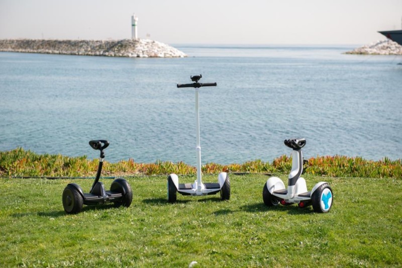 Citymate Ninebot Plus Elektrikli Kaykay Hoverboard Scooter Çubuklu Bluetooth Beyaz
