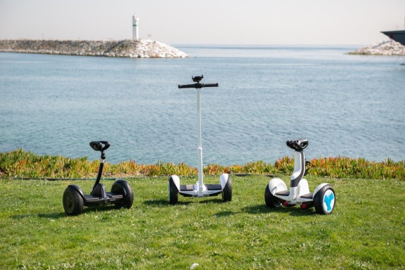 Citymate Ninebot Plus Elektrikli Kaykay Hoverboard Scooter Çubuklu Bluetooth Siyah
