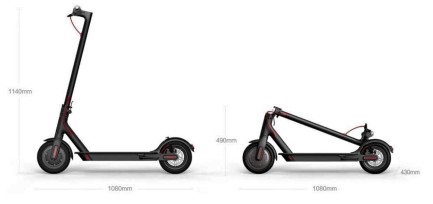 Citymate Plus 350 Watt Elektrikli Scooter Bluetooth'lu 8.5