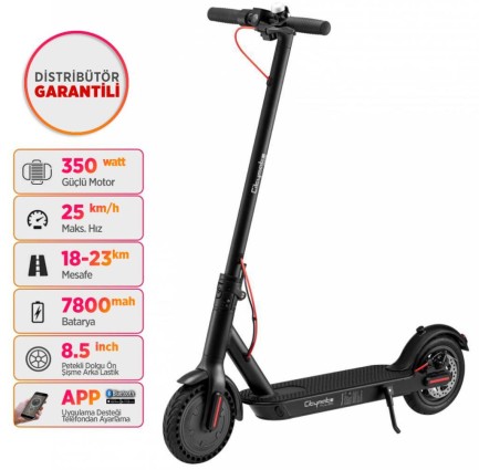 Citymate Plus 350 Watt Elektrikli Scooter Bluetooth'lu 8.5