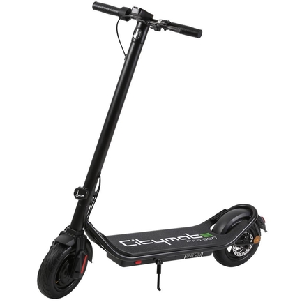 Citymate - Citymate Pro 500 Watt Elektrikli Scooter 10 Inch Şişme Teker Bluetooth Siyah
