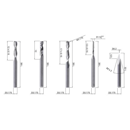 CNC Bits (5 Bits) - Thumbnail