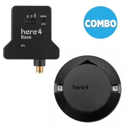 Pixhawk - CubePilot Here4 Here 4 Base F9P RTK Module Multi-GNSS GPS Base Station + HERE4 HERE 4 GNSS GPS Multiband RTK Drone UAV Bundle (Distribütör Garantili)
