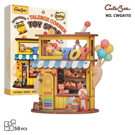 CuteBee - CuteBee CWGA110 TaleBox Corner - Toy Store 3D Wooden Puzzle