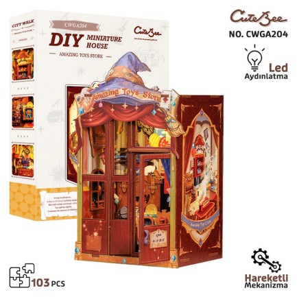 CuteBee - CuteBee CWGA204 Amazing Toy Store 3D Wooden Puzzle