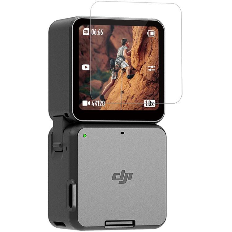 DJI Action 2 Dual-Screen İçin Temperli Kırılmaz Cam Filmi Ekran Koruyucu ( 2x Lens Koruması + 4x Ekran Koruması )