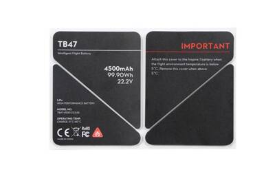 DJI Inspire 1 Part 50 TB47 Battery Insulation Sticker