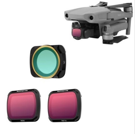 DJI Mavic Air 2 Drone Kamera Lens Filtresi CPL+ND8+ND16 - Thumbnail