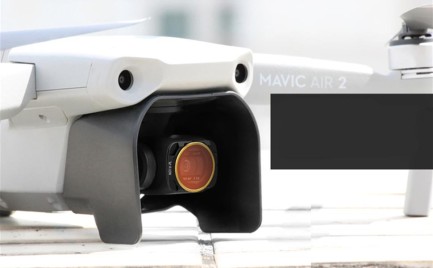 DJI Mavic Air 2 için Kamera Koruyucu Lens Kapağı Yansıma Önleyici - Thumbnail