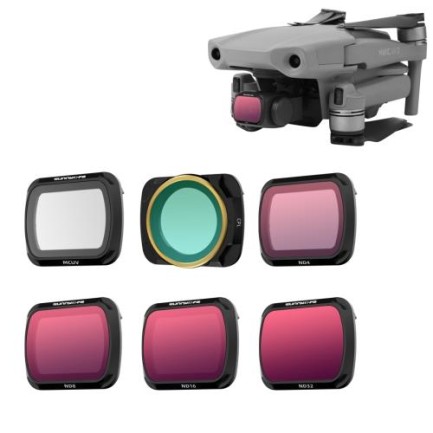 DJI Mavic Air 2 Drone Kamera Lens Filtresi MCUV+CPL+ND4+ND8+ND16+ND32 - Thumbnail