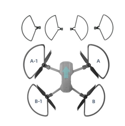 DJI Mavic Air 2 / Air 2S Drone için Pervane Koruyucu Propeller Guard - Thumbnail