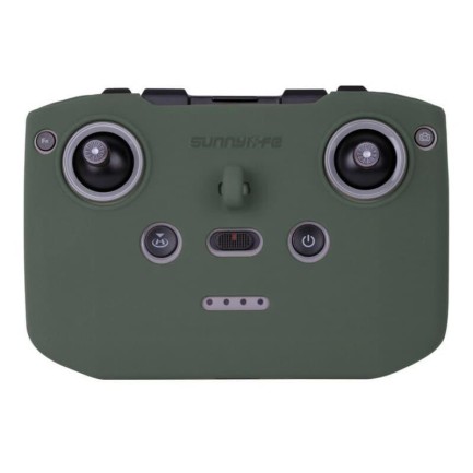DJI Mavic Air 2 ve Mini 2 Drone Kumanda Koruyucu Kılıf ve Boyun Askısı - Yeşil - Thumbnail
