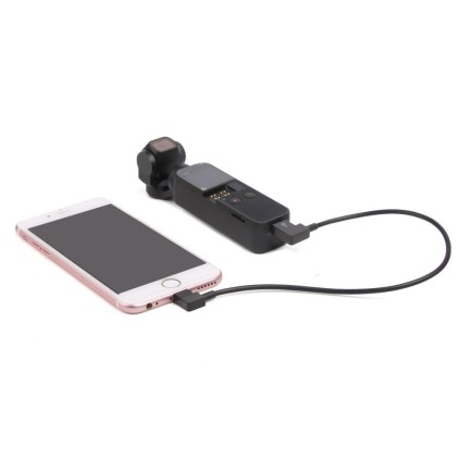DJI Osmo Pocket & Air 2 & Mini 2 Serisi Type-C den Type-C Kumanda ve Telefon Bağlantı Kablosu Orijinal Boy - Thumbnail
