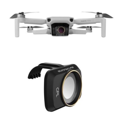 DJI Mavic Mini 2 ve Mini 1 & SE Drone Polarize CPL Kamera Lens Filtre - Thumbnail