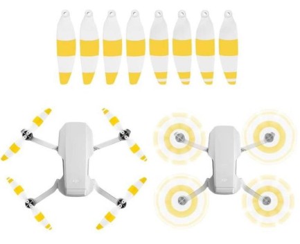 DJI Mavic Mini Yellow Proppellers(8 Adet Pervane+12 Adet Vida+1 Tornavida) - Thumbnail