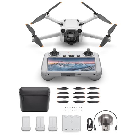 DJI Mini 3 PRO Kameralı Drone Seti + Ekranlı Kumanda (DJI RC) + Fly More Kit - Thumbnail